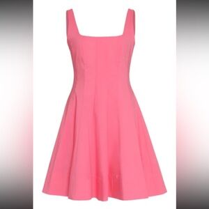 EUC STAUD Wells Mini Poplin Dress - Pink
